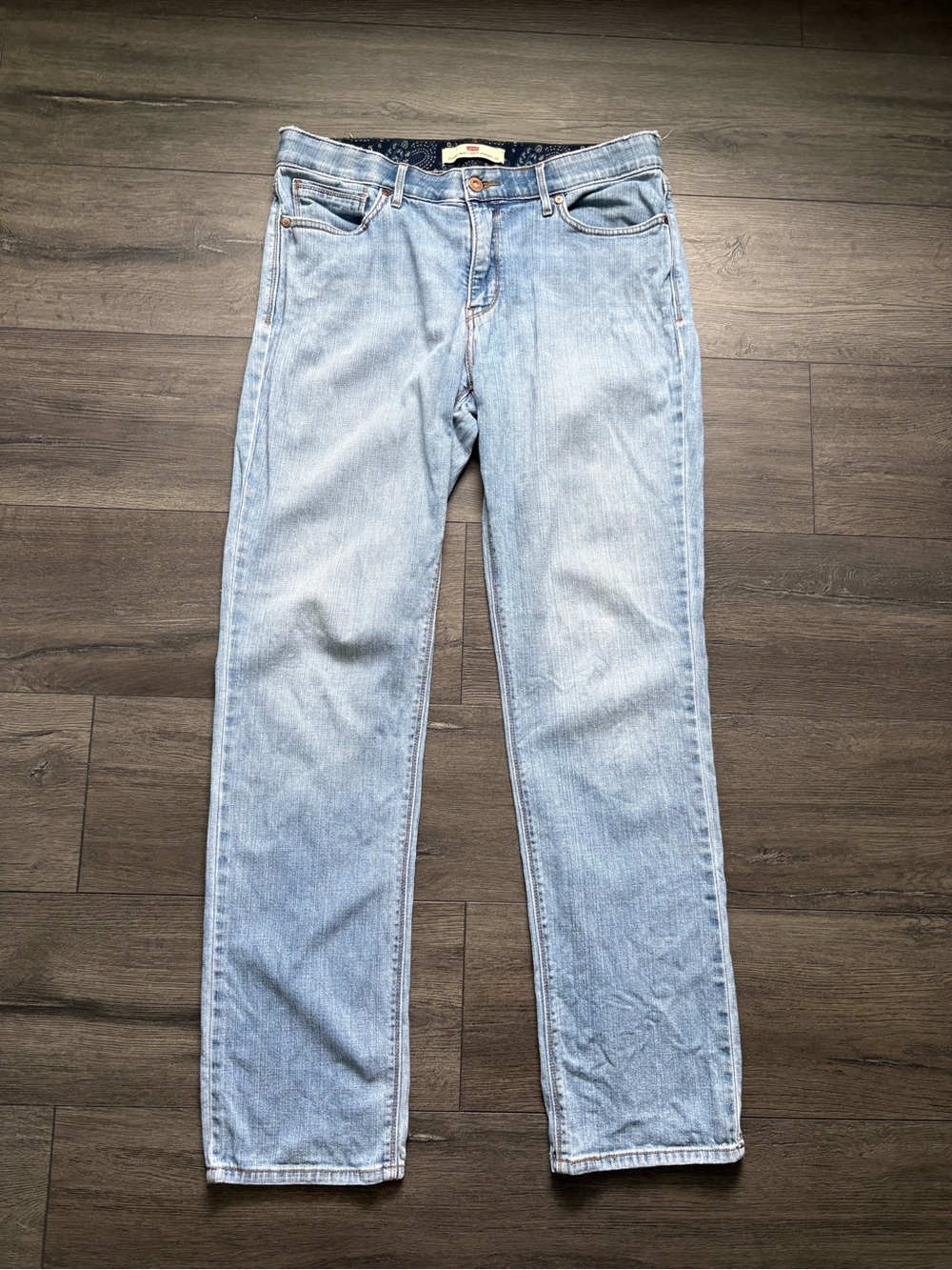 Levi's Womens Jeans Perfect Waist 525 Straight Leg Light Wash Size 12M